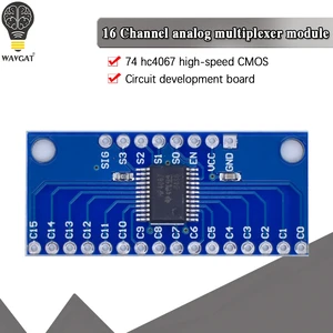16-канальный аналоговый цифровой мультиплексор WAVGAT CD74HC4067, модуль коммутационной платы, умная электроника