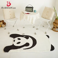 bubble kiss cute style shaped carpet for childrens room imitation cashmere panda family home decor mat soft thick bedside rugs