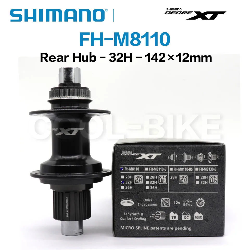 SHIMANO DEORE XT FH BH M8110 концентратор 12 s HUB 28H 32H Центральный замок 142x12 мм 100x15 148x12 110x15
