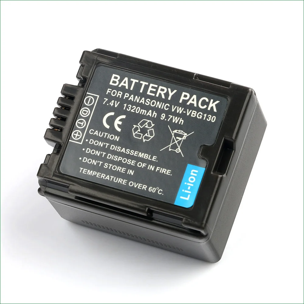 LANFULANG Батарея для цифрового фотоаппарата Panasonic VW VBG130 и VBG6 HDC SD1 MDH1 SDT750 SD3 SD5|battery