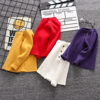 new boys clothes toddler girls bottoming sweater kids sweater oblique button pullovers kids knitwear children christmas sweater