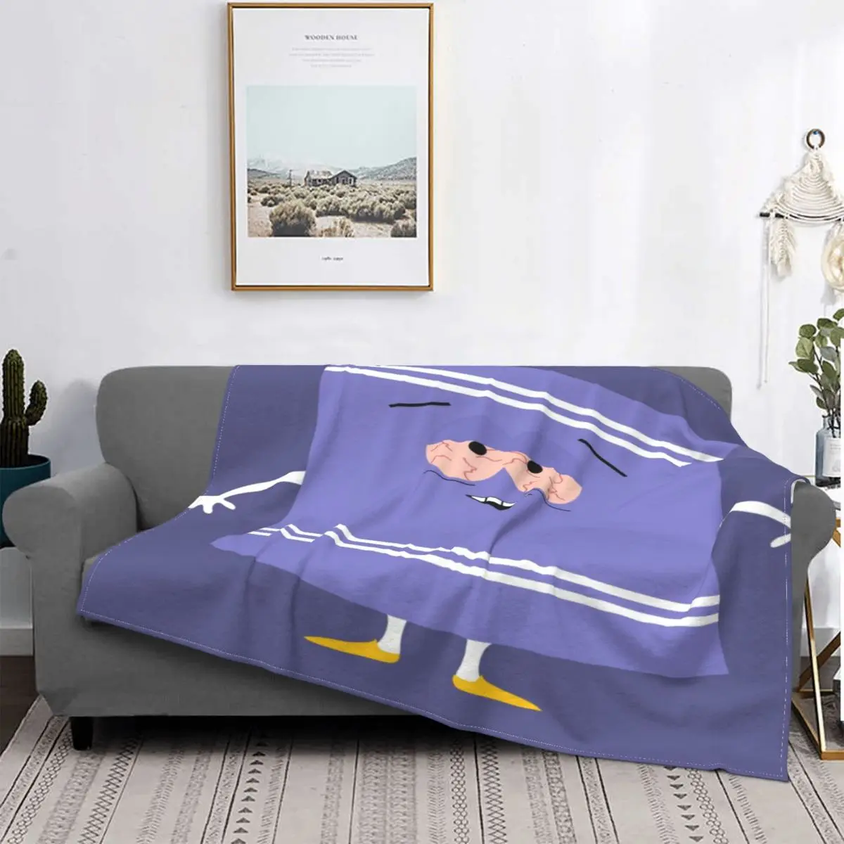 

Southpark Towelie-Manta a cuadros para cama y sofá, manta de pícnic de Anime, toalla de playa de lujo, 111