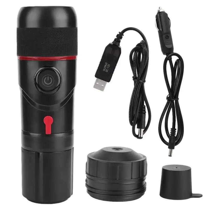 Comprare Macchina Per Caffè Portatile Autoriscaldante Macchina Per Caffè A Capsule Expresso DC 12V Macchina Automatica Per Caffè In Polvere USB Per Auto