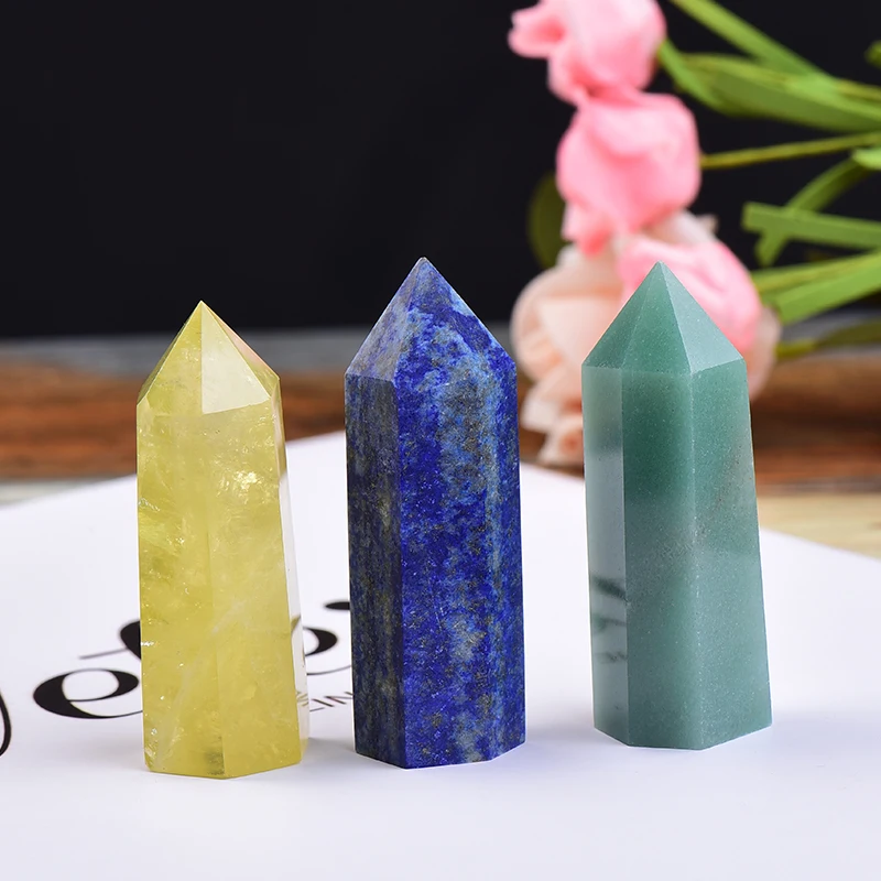 1 шт. натуральный кристалл колонна Кварц Горный минерал образец Кристалл точка