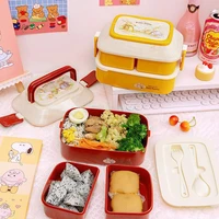 japanese style kawaii bento box for girls school children picnic lunch box with compartments microwave food storage containers