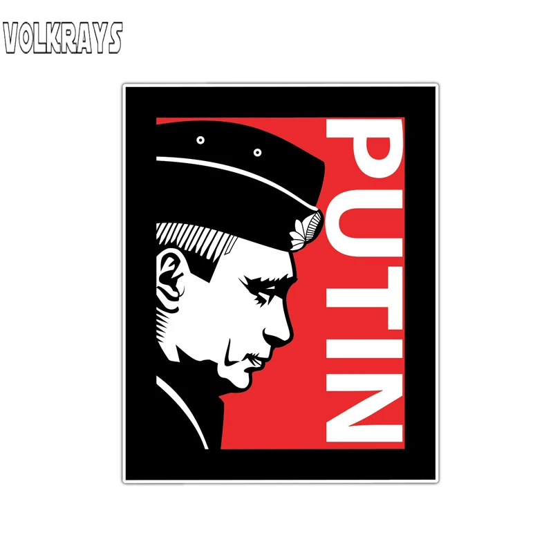 Автомобильная наклейка Volkrays Владимир Путин российские аксессуары отражающая