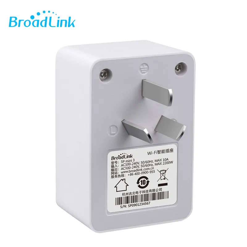 Broadlink SP Mini 3 Беспроводное управление WiFi умная розетка таймер умный дом пульт