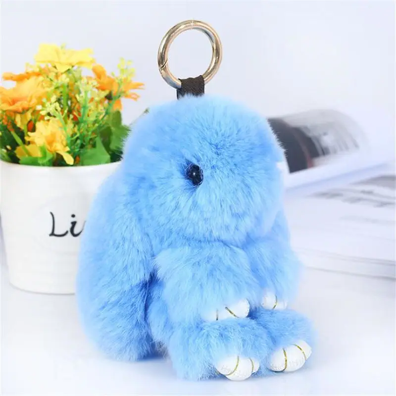

Female Artificial Fur Rabbit Keychain Pendant for Car/Bag ornaments Cute Plush Key Chains Pendants Jewelry Accessories