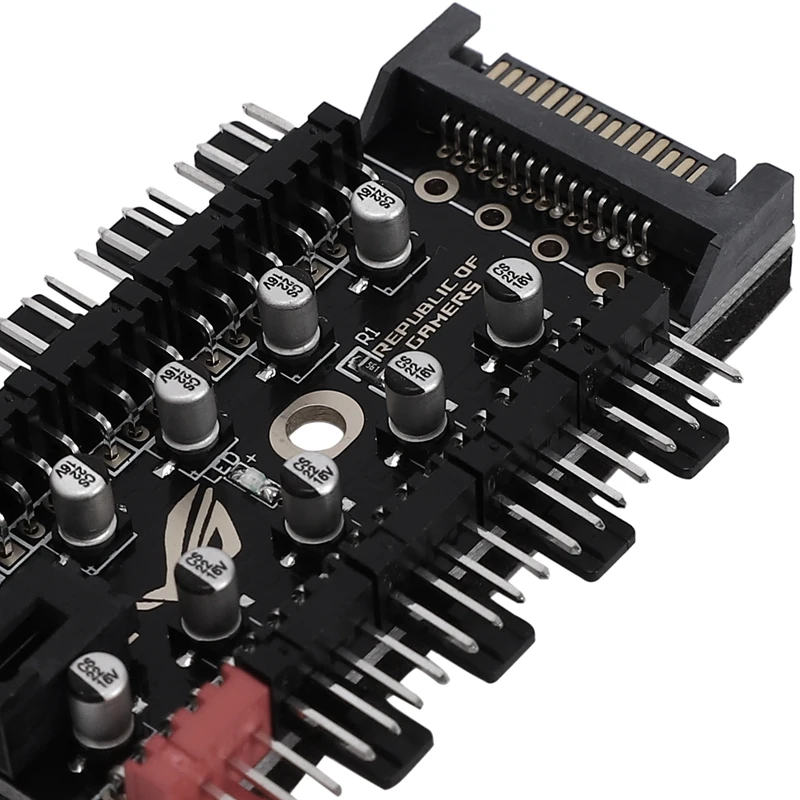 

Motherboard 4-Pin PWM Hub FAN HUB Computer Temperature Control Speed Control Panel Chassis 4Pin Fan Extension Cable