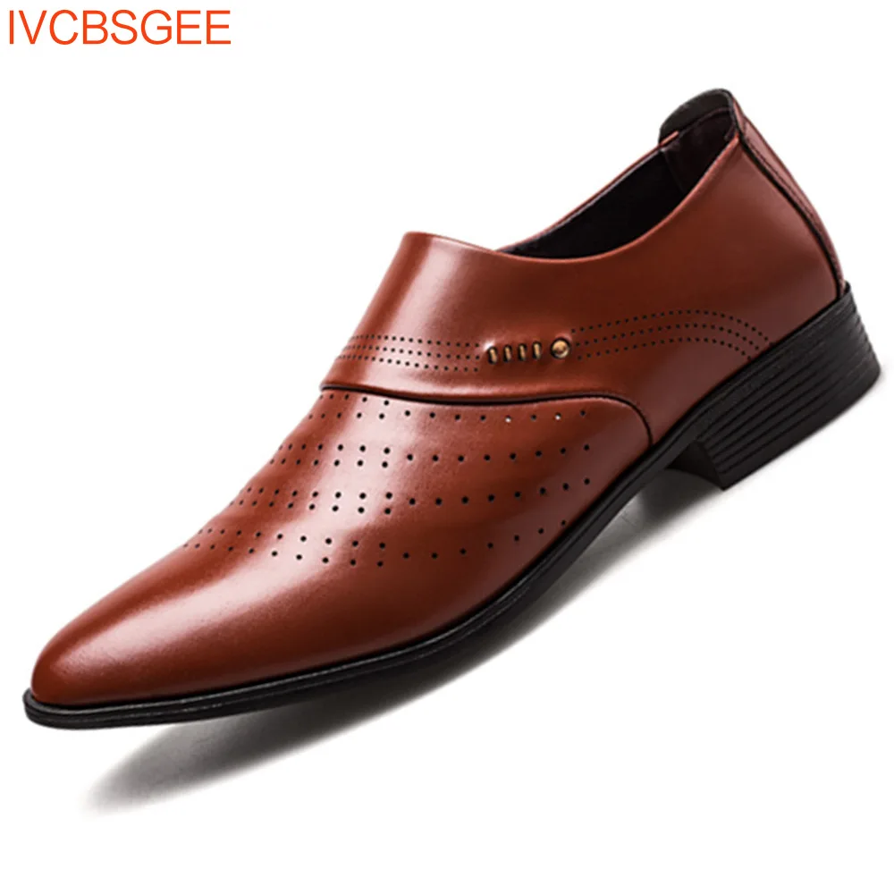 

2021 Formal Shoes Men Pointed Toe Men Dress Shoes Patent Leather Men's Oxford Formal Shoes For Men Fashion Dress Footwear 38-48