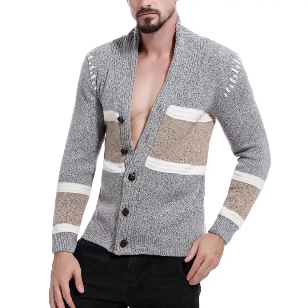 Studyset мужской модный цветной свитер с v образным вырезом и длинным рукавом из