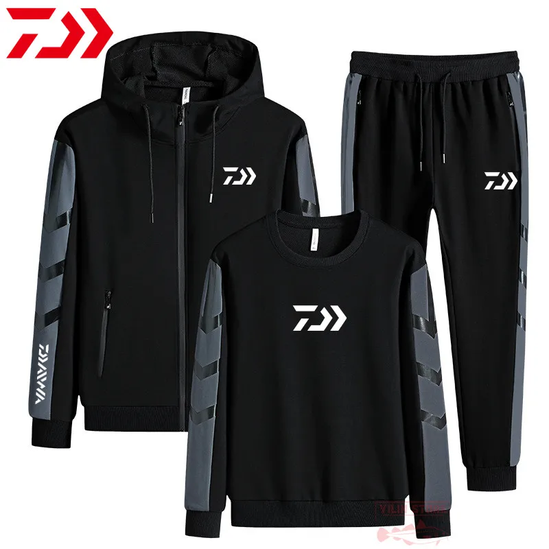 

Daiwa Fishing Clothing Spring Autumn Fishing Suit Cotton Outdoor Camping Hiking Sport Set Three-piece Suit Thin Fishing Suits