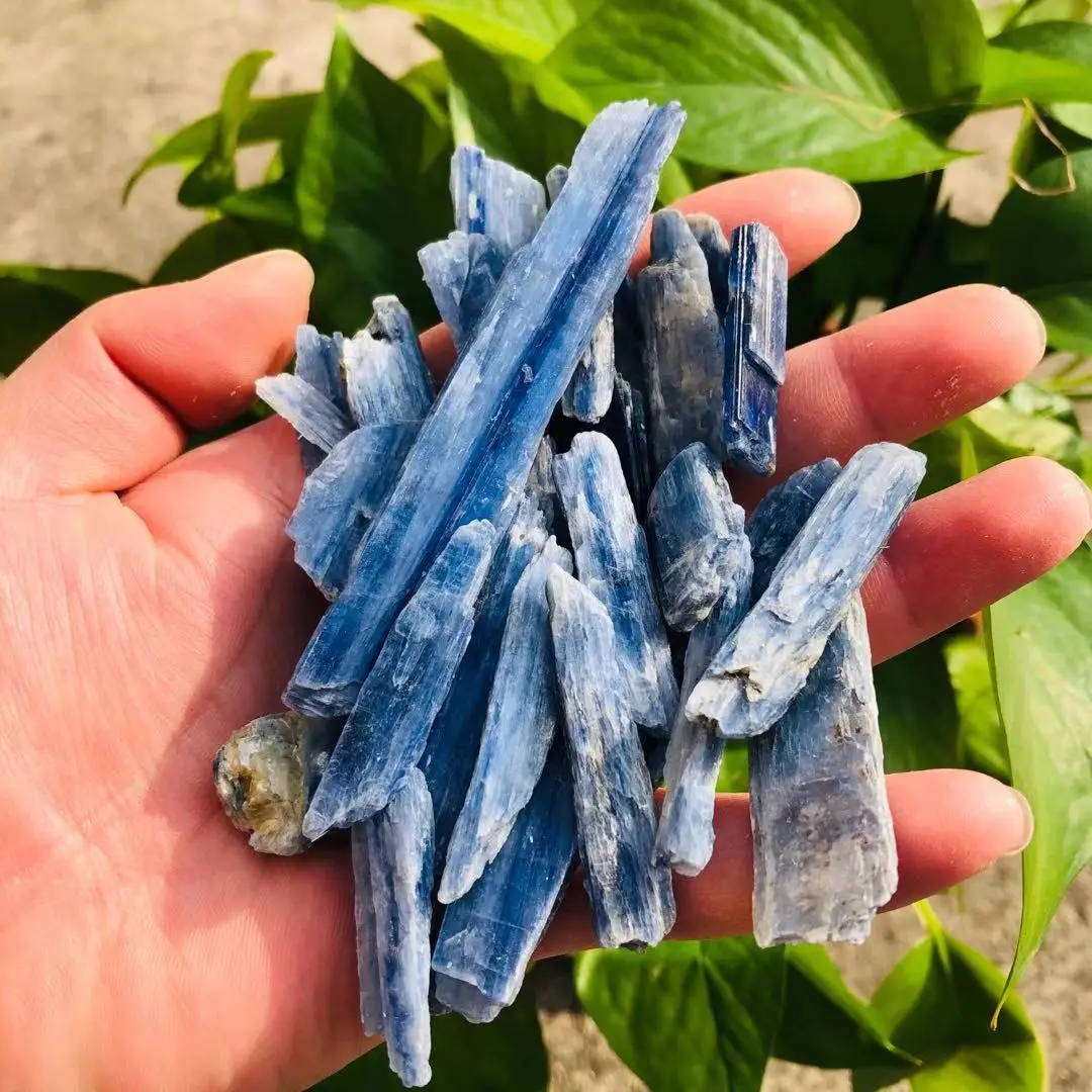 

100g Wholesale Precious Natural Mineral Kyanite Crystal Specimen Stone Raw Blue Calcite Gemstone Chip For Reiki Healing