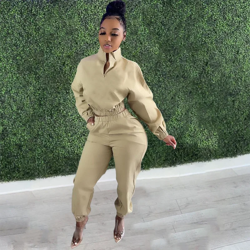 

Cool Girls Streetwear Tracksuit Two Piece Outfits Women Sets Clothes Long Sleeve Pullover Retro Tops Sweatpants Loungewear Fall