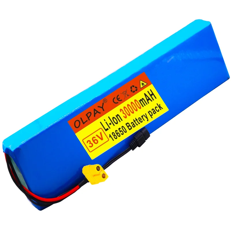

Original 36V battery 10S4P 30Ah battery pack 500W high power battery 42V 30000mAh Ebike electric bicycle XT60+42V Chager