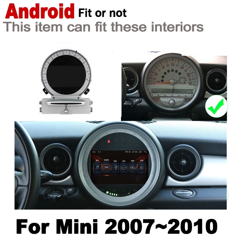 Для мини-Люка One Cooper 2007 2008 2009 2010 автомобильный мультимедийный плеер gps аудио радио