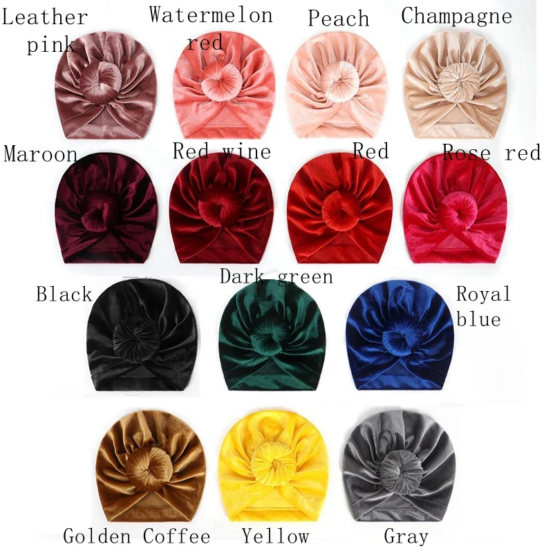 Новые детские Шапки мусульманские индийский вельветовой ткани для девочек шапки