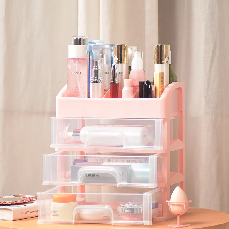

Make Up Storage Box Multi-layer Plastic Makeup Drawers Storage Box Jewelry Container Make up Organizer Case Cosmetic Office Box