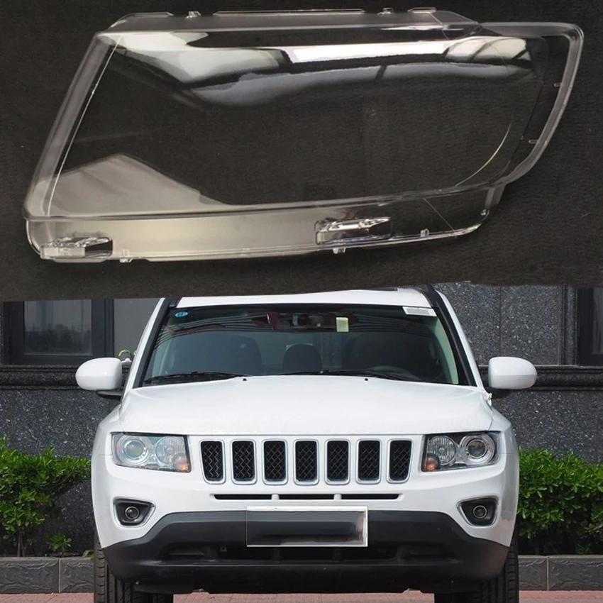 

for JEEP Compass 2011-2015 lens lampshade Headlight cover Lens glass lamp protection headlight plastic