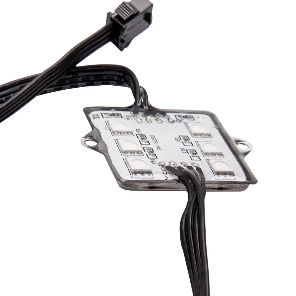 

8pc 4x4 Offroad Fender Well Rock Crawler LED Light Kit for Jeep Music Brake Mode