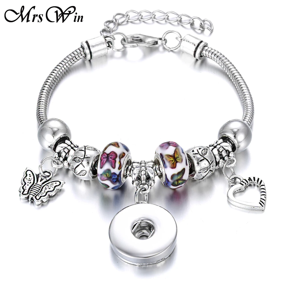 Рождественские ювелирные изделия браслет бабочка карабин пряжка змея цепочка с