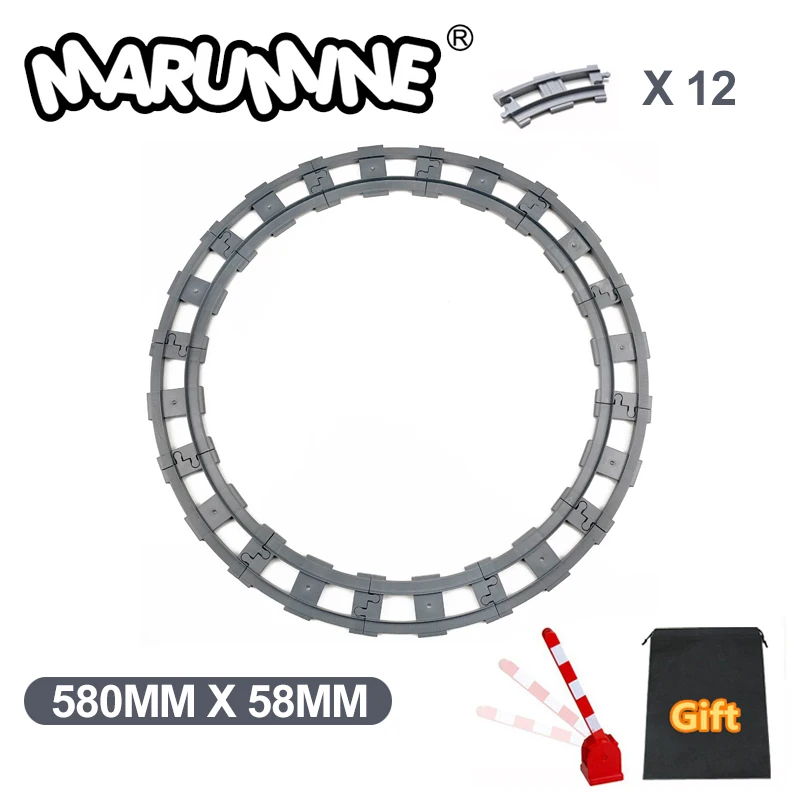 Детский конструктор Marumine из 12 деталей классические строительные блоки изогнутая