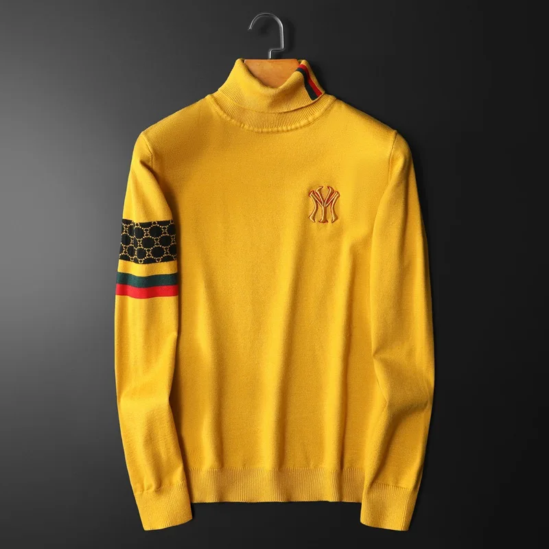 Высококачественный Роскошный дизайнерский брендовый свитер с вышивкой мужская