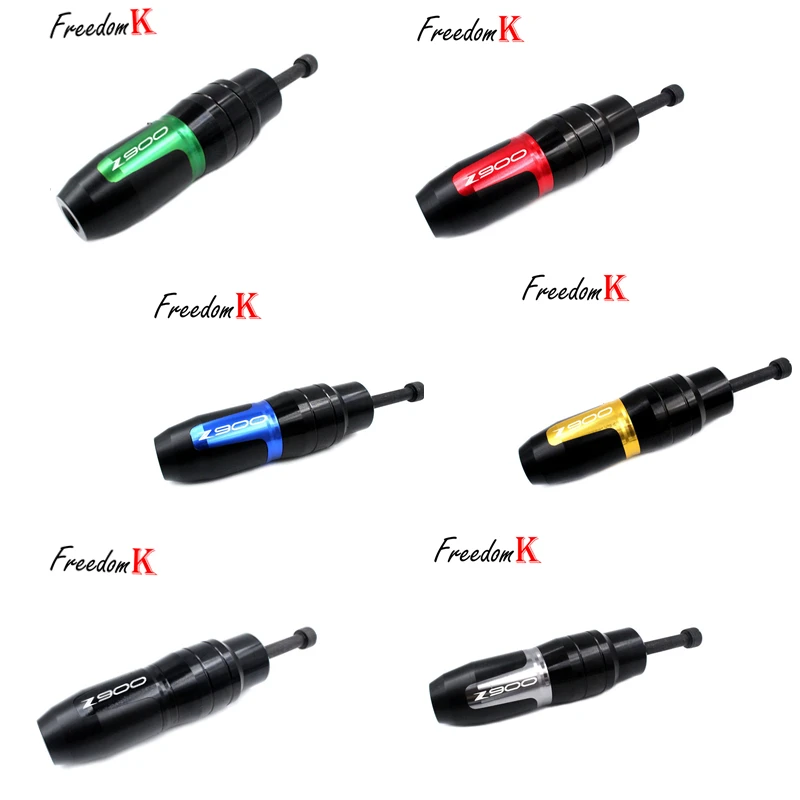 Защита рамы мотоцикла CNC Aluminum Frame Crash Pads Exhaust Sliders Protector для KAWASAKI Z900 Z 900 2017 2018 2019 2020 с логотипом.