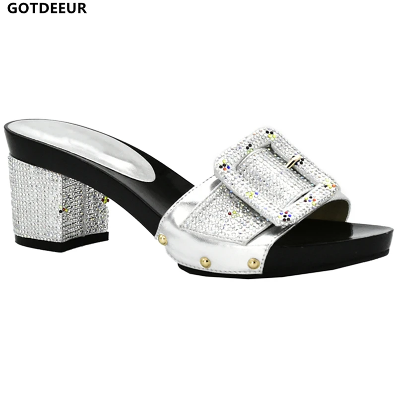 Новейшие Модные женские итальянские свадебные туфли в Африканском и нигерийском