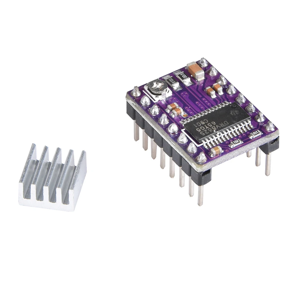 SIMAX3D 10 шт. DRV8825 Драйвер шагового двигателя Модуль с радиатор Reprap Рампы 1 4/1 5/1 6
