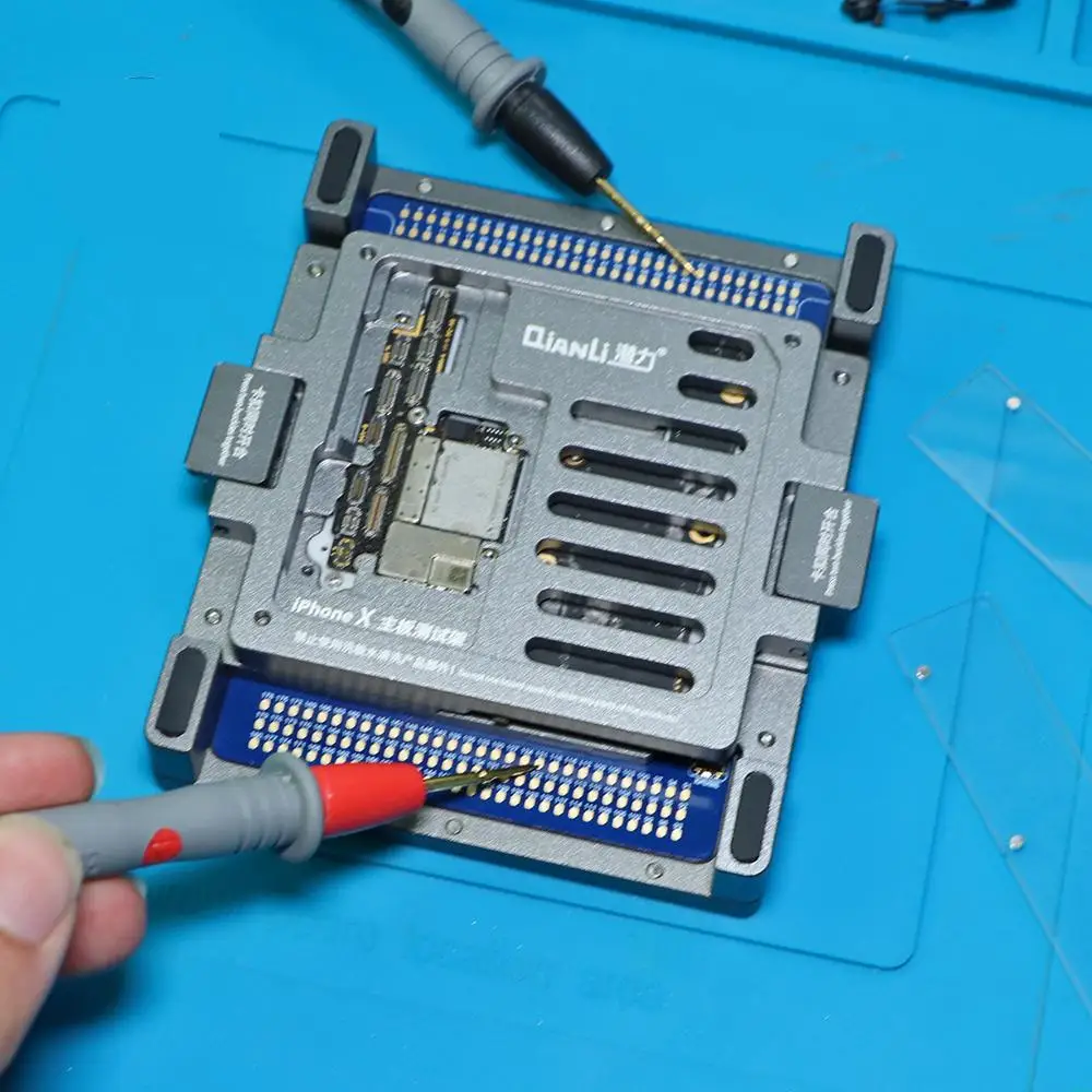 

Qianli Double Sided iSocket Motherboard Fixture for IPhone X Upper Lower Layer Logic Board Separating Teardown Repair Platform