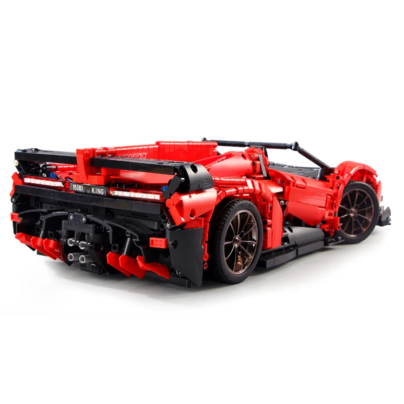 20091 мс технические Lamborghinied RC автомобиль MOC 10559 Veneno Roadster с мотором Функция модель