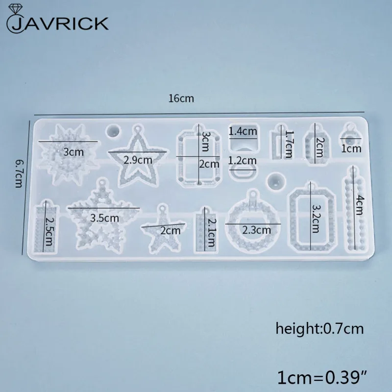 

Crystal Epoxy Resin Mold Earrings Pendants Casting Silicone Mould DIY Crafts Jewelry Ear Drop Dangle Making Tools