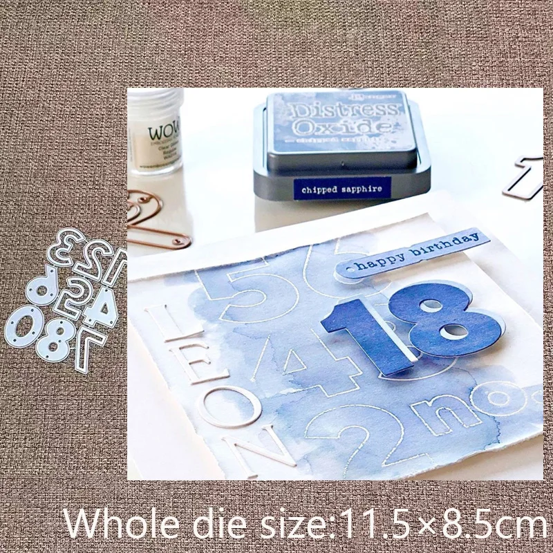 

Металлический трафарет XLDesign, форма для резки 0-9 цифр, украшение для скрапбукинга, высечки для альбома, бумаги, тиснения для рукоделия