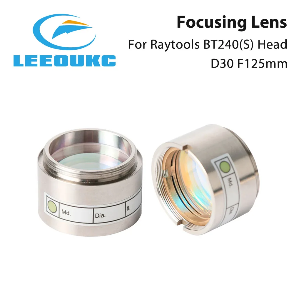 LEEOUKC Raytools Collimator&ampFocus lens D30 F100/125mm for Bodor fiber Laser Cutting Head BT230 BT240 BT240S 0-2KW/4KW | Инструменты