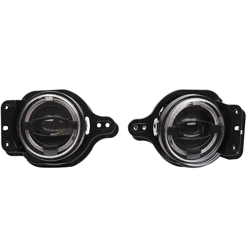 

4 Inch LED Fog Lamp with Mounting Bracket 30W High Brightness Modified White Light for Jeep Wrangler JL 2018-2020