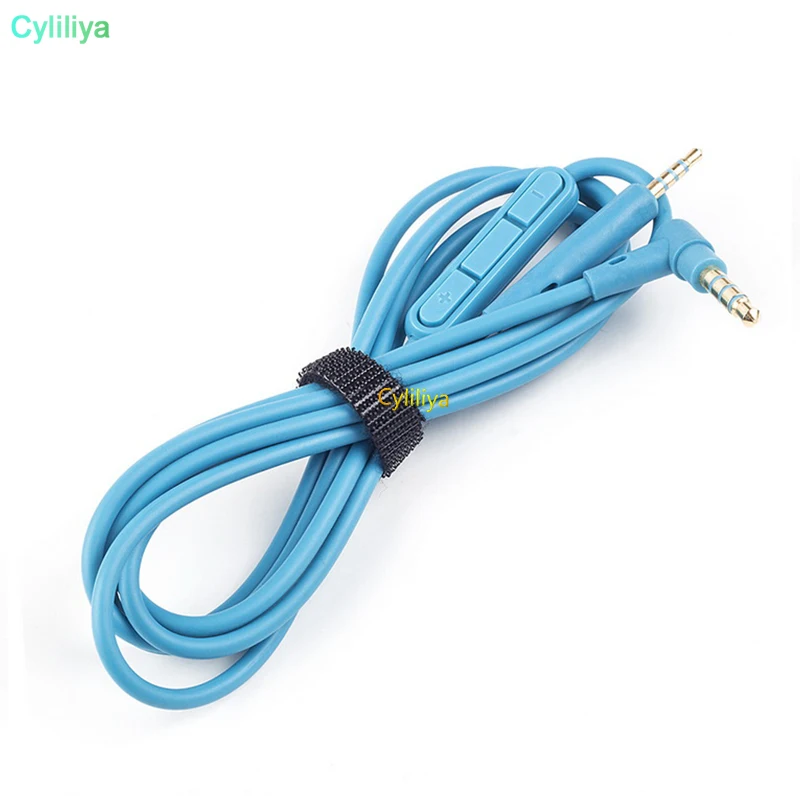 50pcs Audio cables with mic male-male for qc25 wired headset headphone free shipping | Электроника