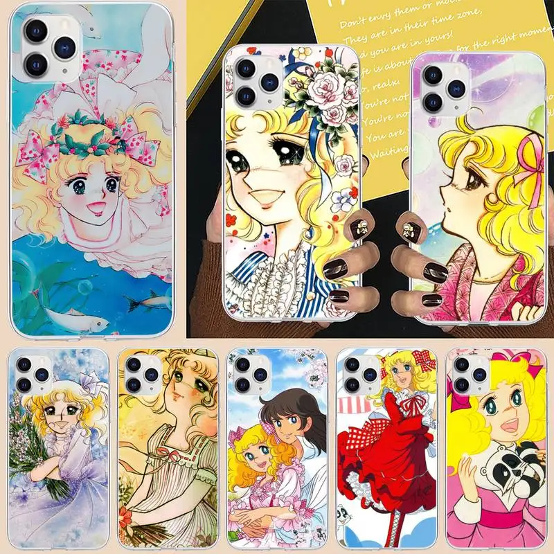 

Candy Candy 90s Anime Phone Case For iPhone 6 7 8 Plus 11 12 ProMax X XR XS Max SE Soft cover