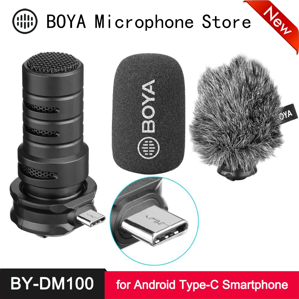 Цифровой микрофон BOYA BY DM100 Кардиоидная стереосистема X/Y конденсаторный для HUAWEI