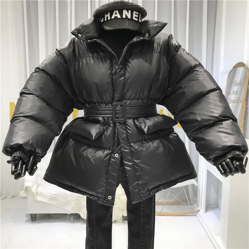 Толстая хлопковая зимняя куртка для женщин Abrigos Mujer Invierno Sustans женские пальто Теплые с регулируемой талией Модные Зеленые