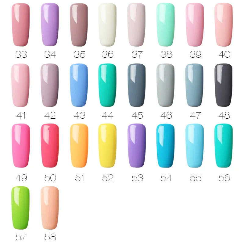 7 мл гель лаки гибридная эмаль чистый цвет УФ для ногтей Vernis полуперманентный