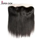 Прямые фронтальные волосы на сетке 13x4 5x5, только натуральные бразильские натуральные человеческие волосы без повреждений, предварительно выщипанные отбеленные узлы для женщин