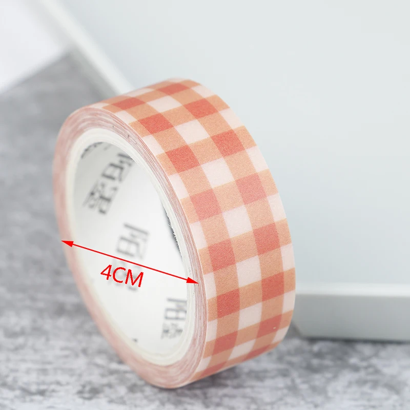 

15mm Vintage Grid Journal Tape Adhesive Tape Scrapbooking Sticker Label New