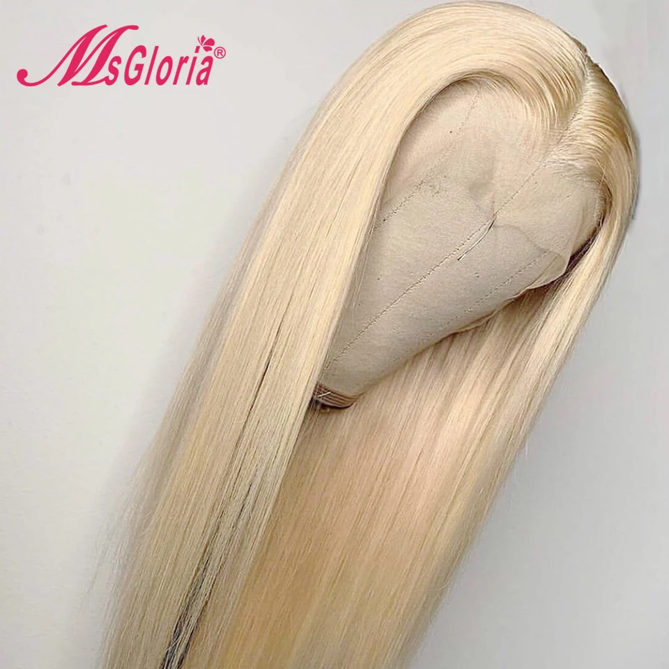 13*6 парики из натуральных волос на кружеве Blone 613 цвет Предварительно выщипанные