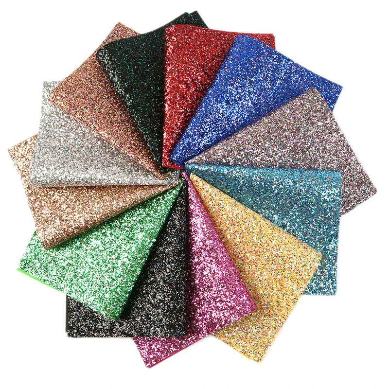 

8 Color Glitter Hologram Coarse Powder Glitter Leather Bottom Bags Hair Ornaments Crafts Clothing DIY Crafts Fabrics