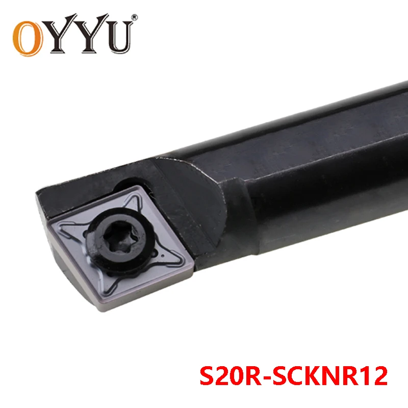 

OYYU 20 мм SCKNR S20R-SCKNR12 твердосплавные вставки токарный резак с хвостовиком с ЧПУ Держатель токарного инструмента расточная оправка