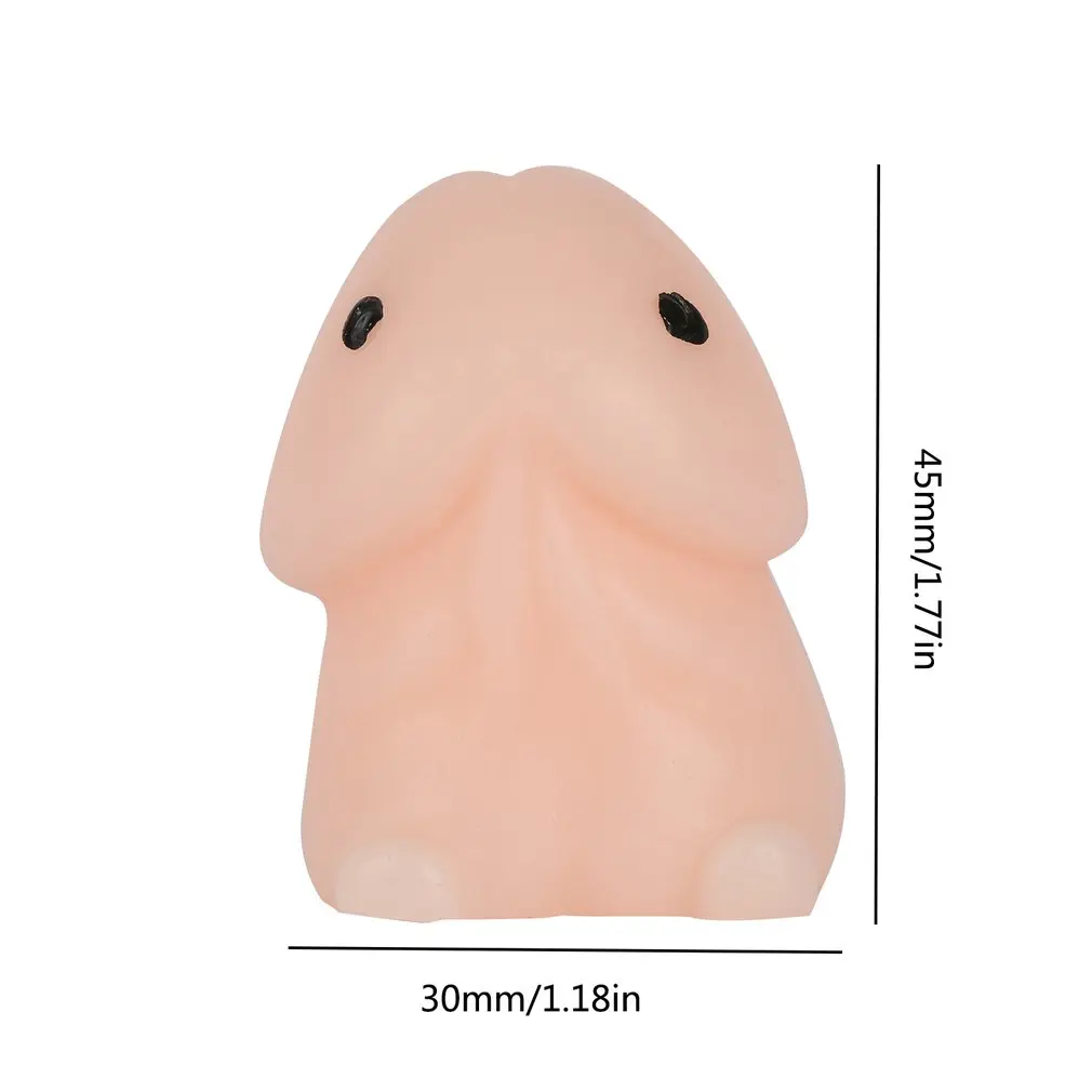 

Funny Shape Small Slow Rebound PU Decompression Dingding Squishy Rising Stress Toy Fun Joke Antistress Toy Party Gift