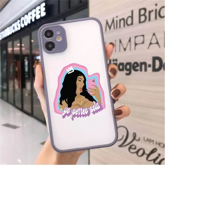 

Yo Perreo Sola Bad Bunny Maluma3 Phone Cases matte transparent For iphone 7 8 11 12 plus mini x xs xr pro max cover