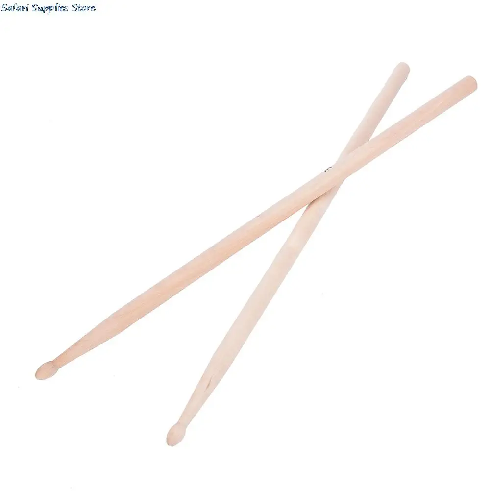 

Hot Sale1 Pair 5A Maple Drum Sticks Wood Wooden Tip Band Musical Instrument Drumsticks