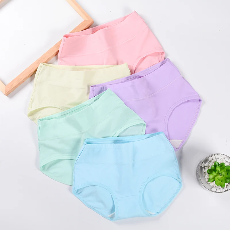 Women's underwear seamless sexy solid color women's comfortable briefs breathable waist | Женская одежда
